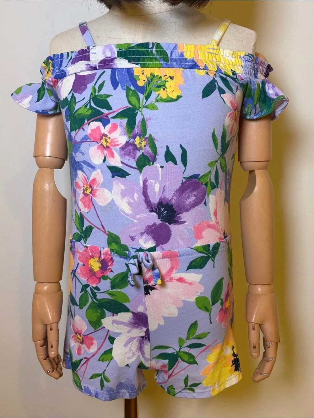 The Children's Place Girls Floral Romper 3T